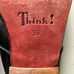 THINK! Unique Whimsical Black Leather Heeled Mules Women’s Size 5.5