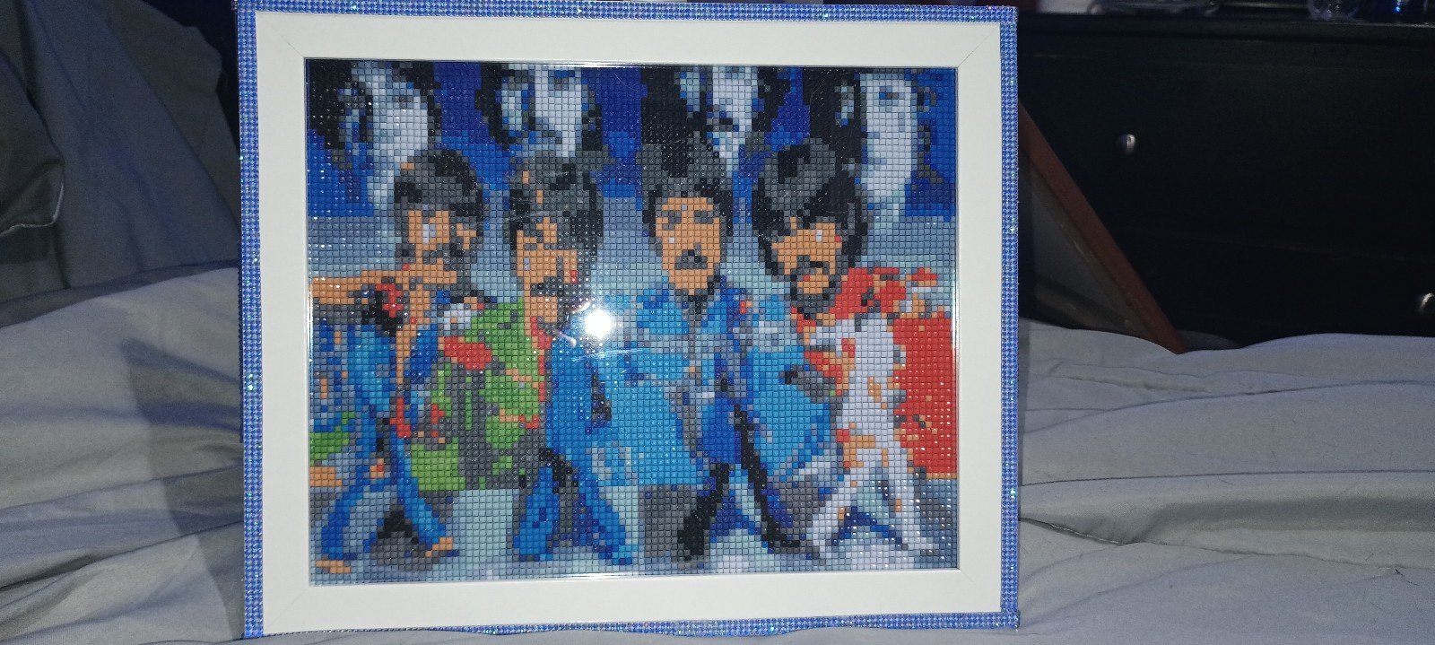 Diamond art painting. Picture of the Beatles.