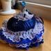 Pin cushion doll new handmade skirt (with pillow), vintage doll, all together 7x