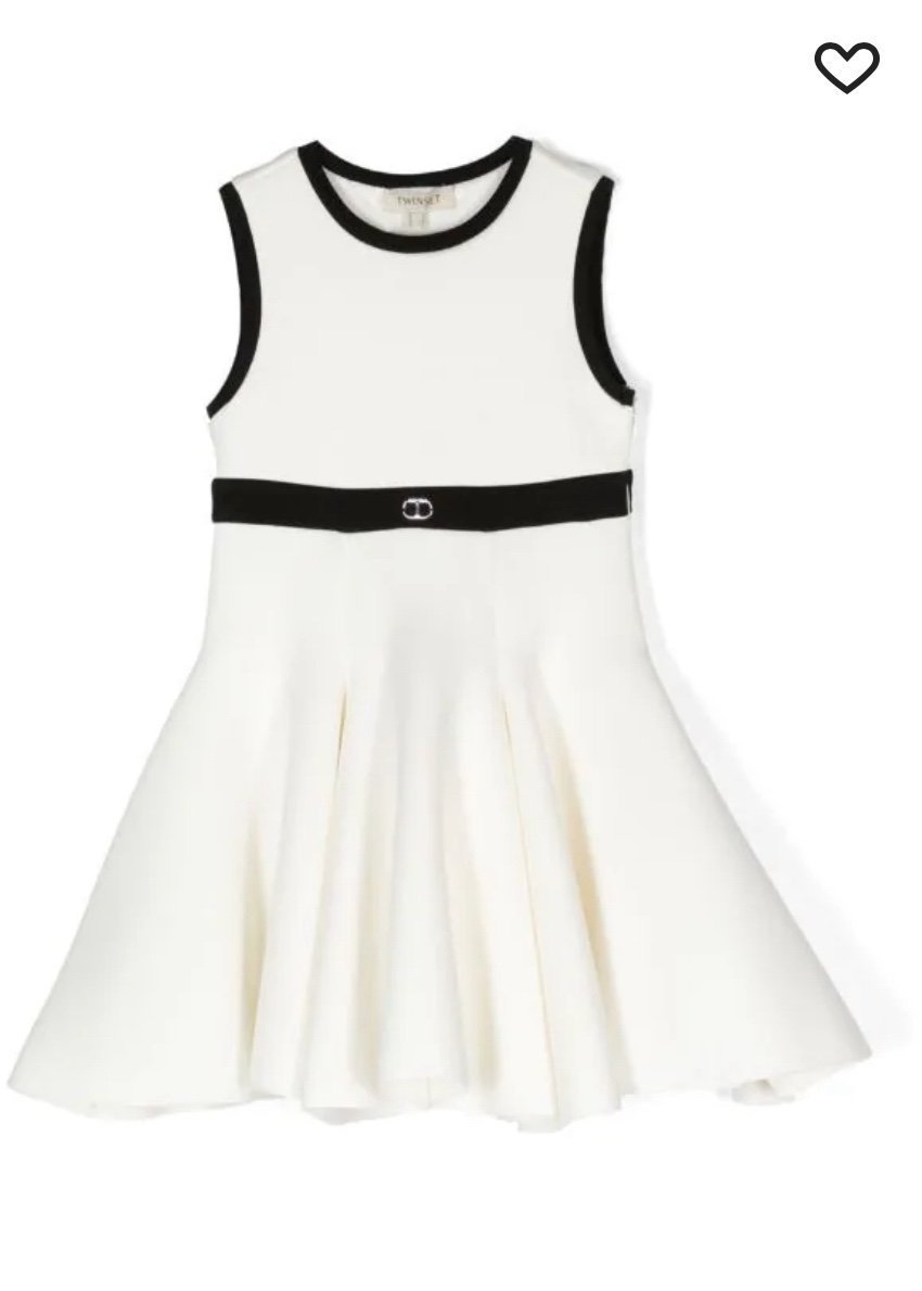 TWINSET Kids girls contrasting-panel sleeveless dress
