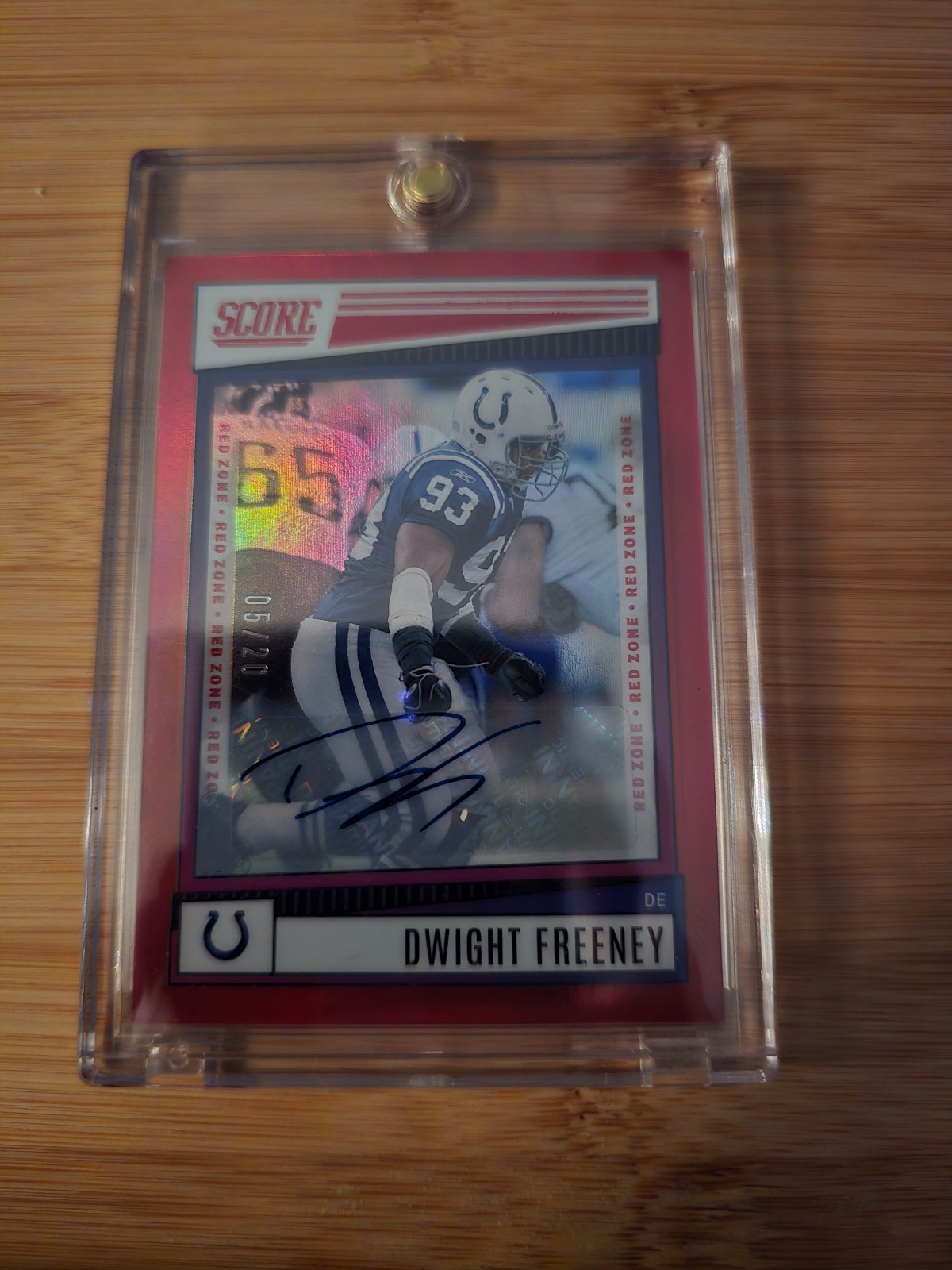 2022 Score Red Zone 5/20 Dwight Freeney Auto #17