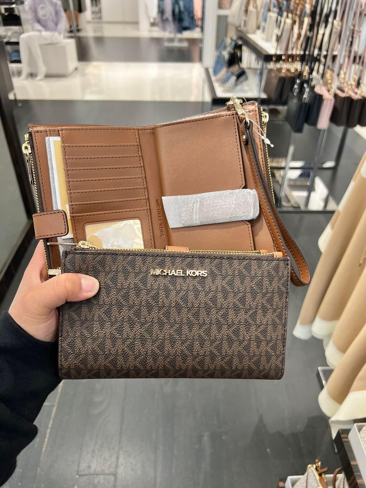 Shops MK Convertible backpack and wallet