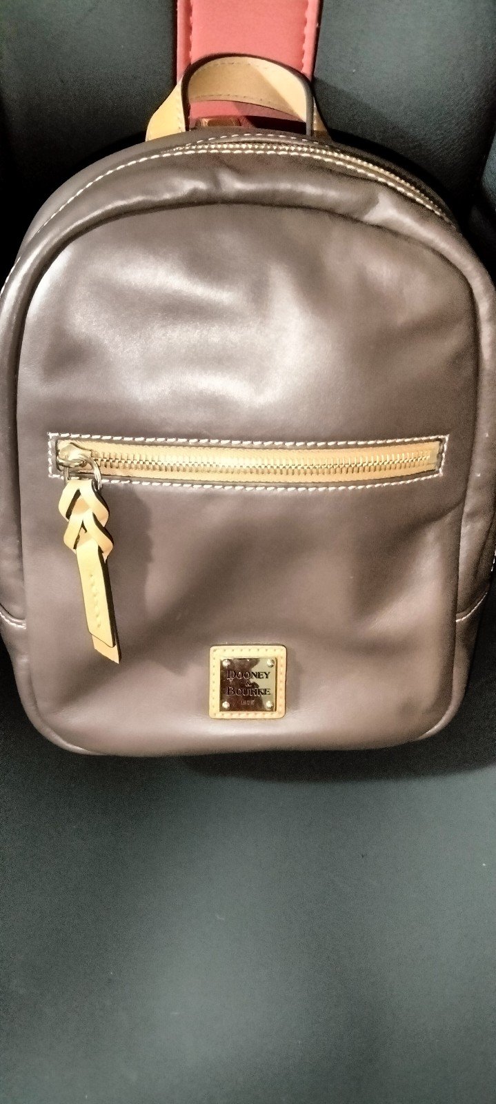 Dooney & Bourke Pebble Grain Leather Ronnie Backpack Brown