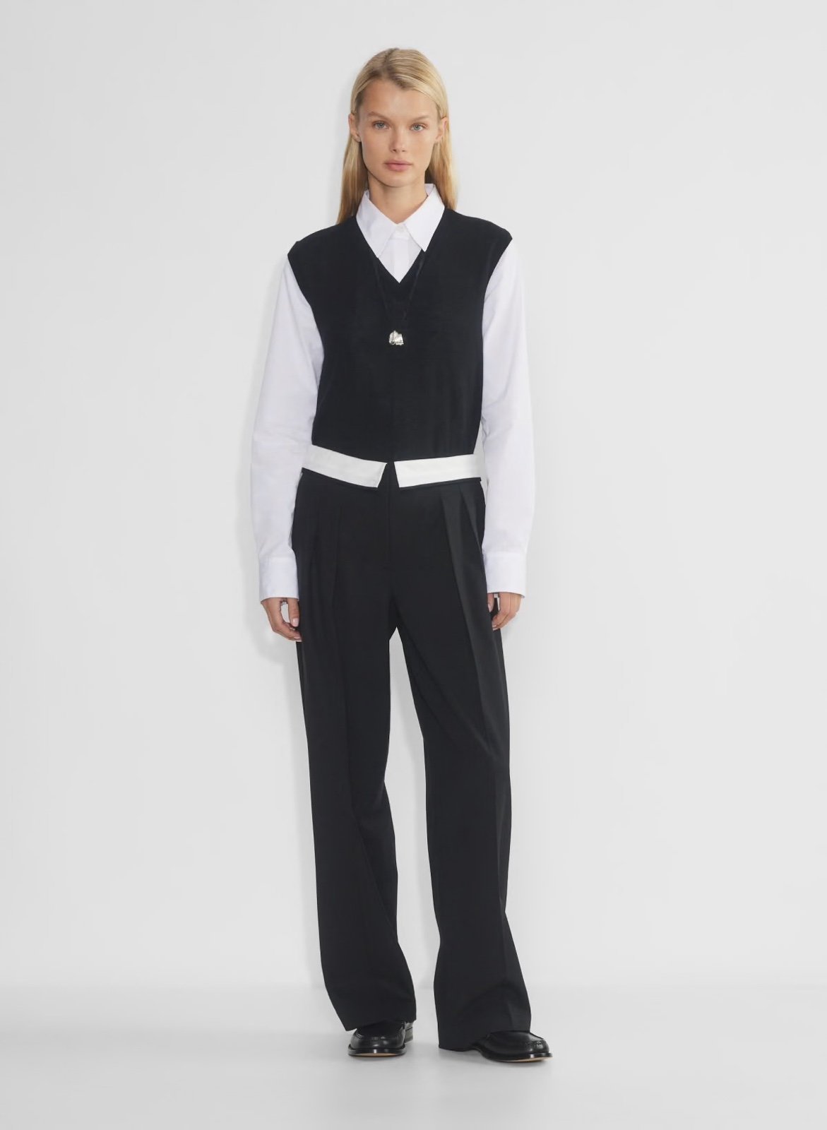 Aritzia Foldover Black Pants