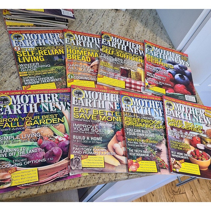 Lot of 21 Mother Earth News Magazines 2009-2013~ Canning~Preserving~Homesteading