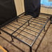 16 Inch Queen Metal Platform Tall Bed Frame, Heavy Duty Steel Slat/Easy Assembly