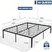 16 Inch Queen Metal Platform Tall Bed Frame, Heavy Duty Steel Slat/Easy Assembly