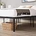 16 Inch Queen Metal Platform Tall Bed Frame, Heavy Duty Steel Slat/Easy Assembly
