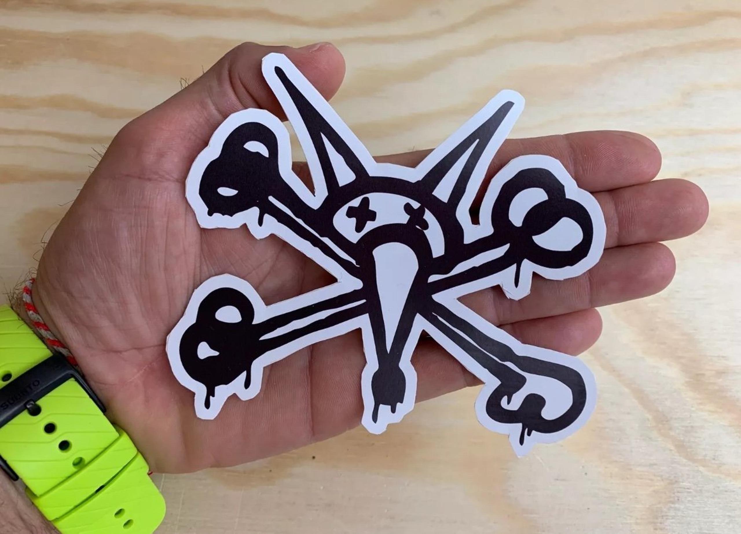 Bones Wheels Sticker Skate Skateboard Decal Powell Peralta skateboarding