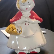 Vintage Little Red Riding Hood Cookie Jar By McCoy
