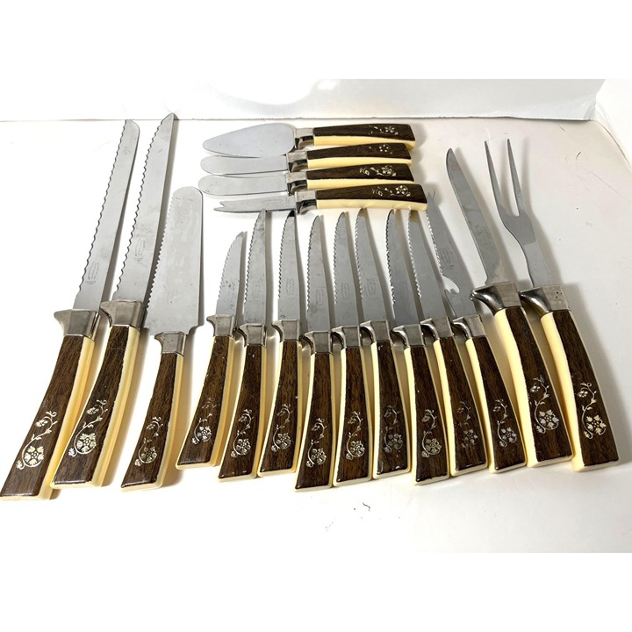 Vintage 1960’s Lifetime Cutlery Regent Sheffield England 18 Pcs Stainless Steel