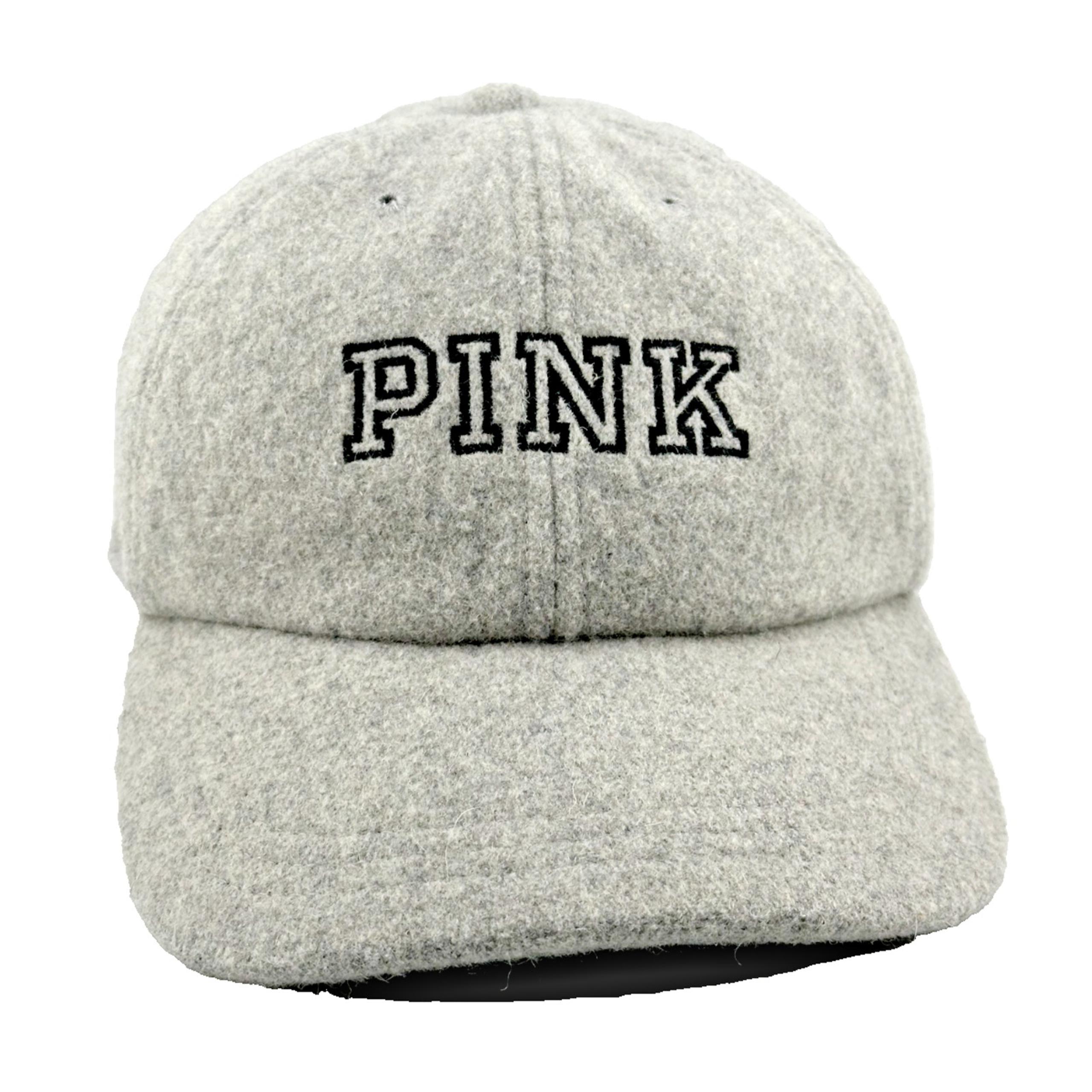 Adult PINK CAP Gray Wool - OSFM - Adjustable