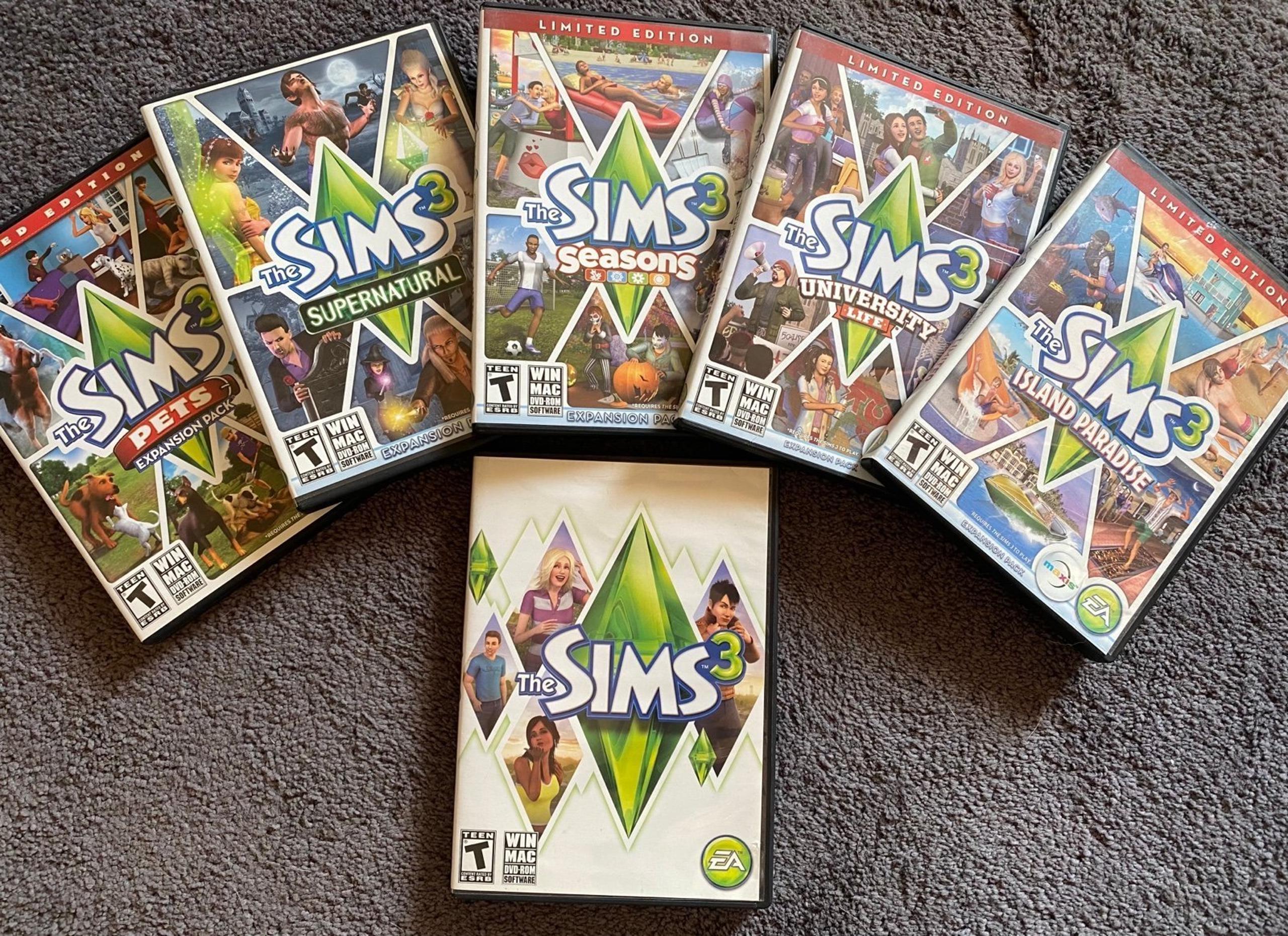 The Sims 3 Base Game + Five Expansion Packs