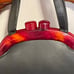 Vintage 1950s Naugahyde & Lucite Navy Blue Handbag Purse In Like New Condition