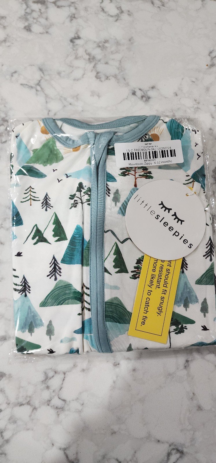 NWT Little Sleepies Mountains Zippy 6-12 Months