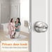 Probrico Privacy Interior Door Knobs Bed and Bath Handle Levers Keyless Brushed