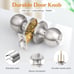 Probrico Privacy Interior Door Knobs Bed and Bath Handle Levers Keyless Brushed
