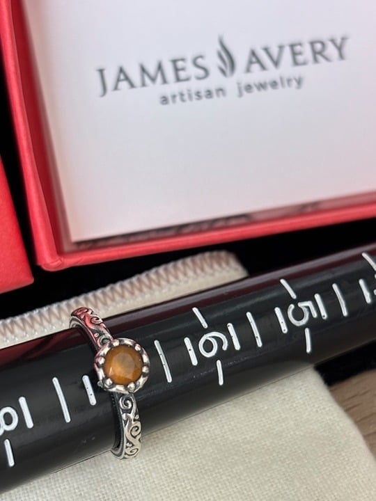 Pre-OwnedJames Avery CHERISHED BIRTHSTONE Citrine (Nov) 925 s/s ring ~ Size 7