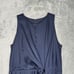 Ted Baker Dress Womens 4 Navy Blue Satin Pohshan Keyhole Wrap Midi Formal Party