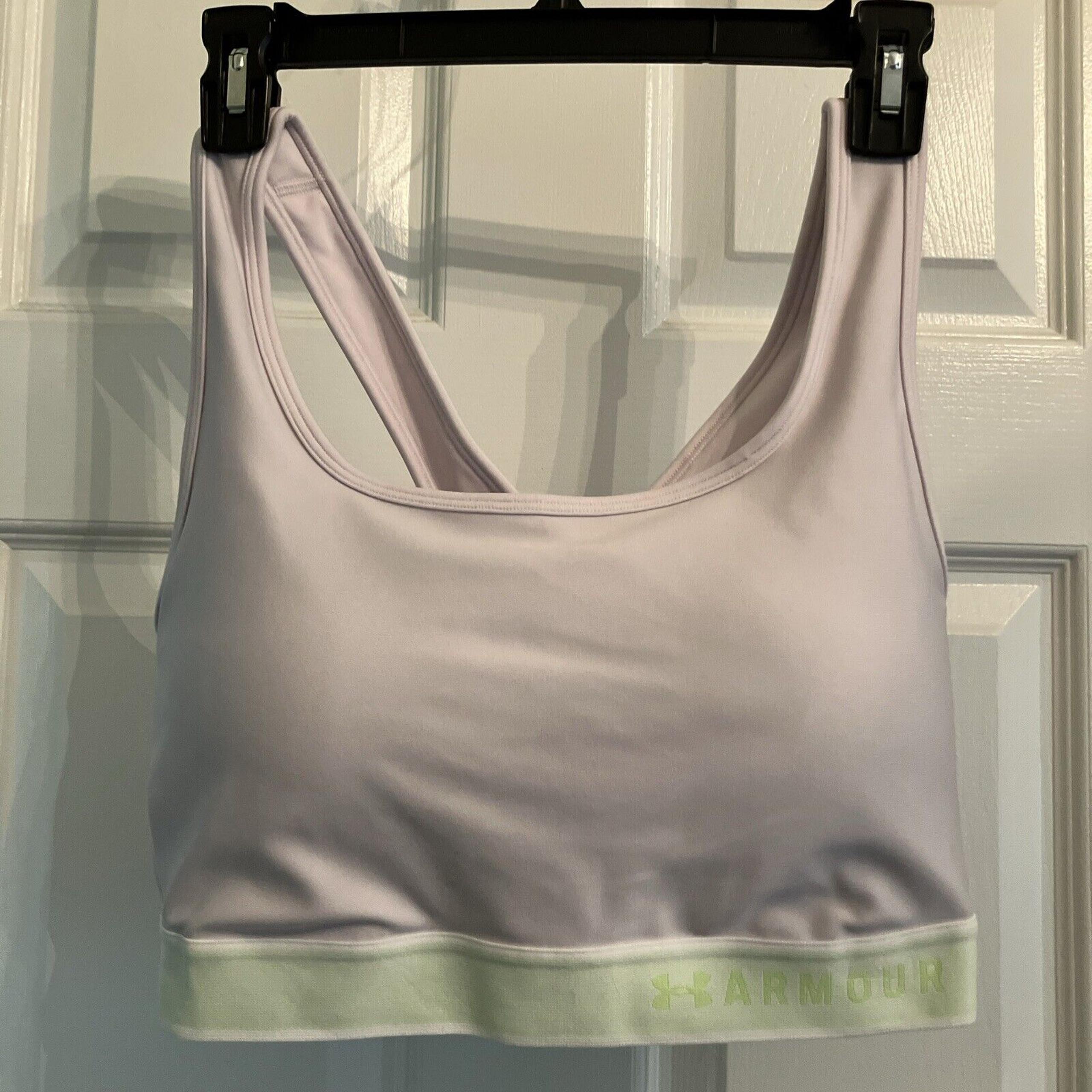 Under Armour Women's Mid Medium Support Sports Bra 1353786 Plus Size 1X NWT Pink