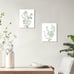FRAMED Botanical Plant Canvas Wall Art,Boho Plant Wall Decor Set of 4,8”x 10”