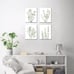 FRAMED Botanical Plant Canvas Wall Art,Boho Plant Wall Decor Set of 4,8”x 10”