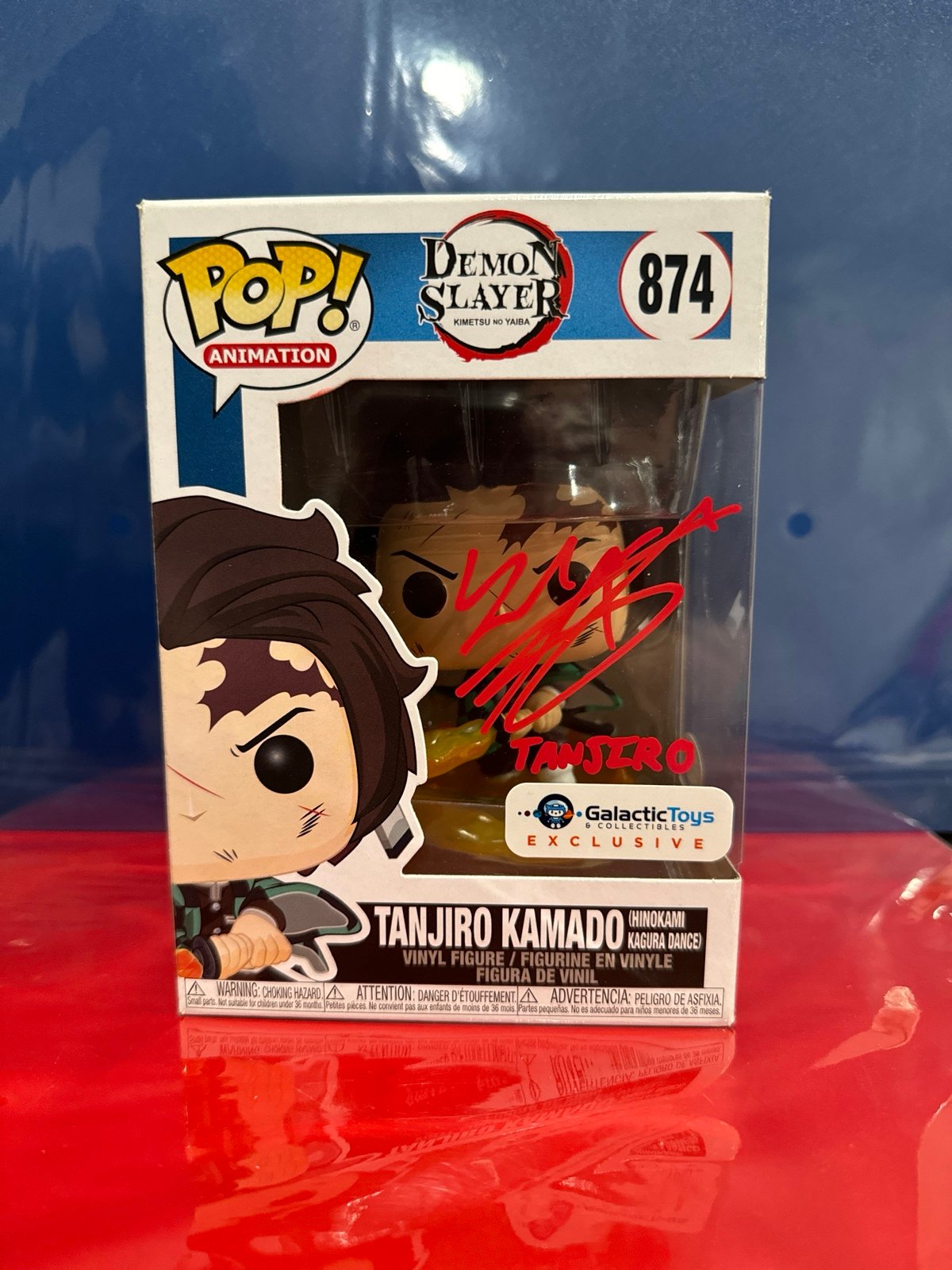demon slayer Funko pop signed