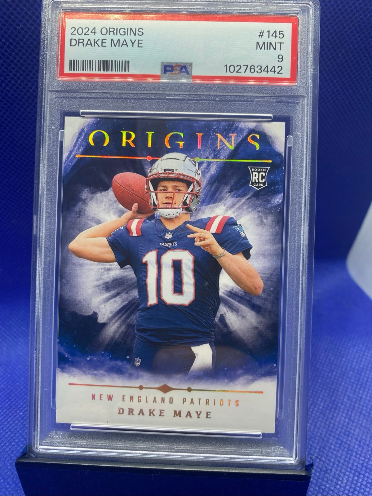 2024 PANINI ORIGINS #145 DRAKE MAYE ROOKIE RC PSA 9 Silver Pop 79