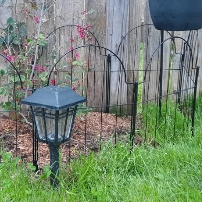Decorative Metal Garden Fence 6 Panels, 32in (H) x 12.2ft (L) No Dig Outdoor