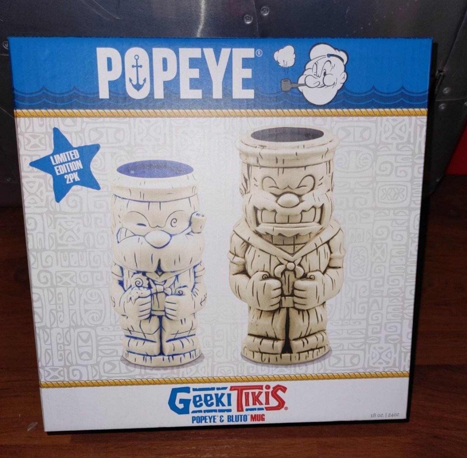 Popeye Bluto & Popeye Tiki LIMITED EDITION Mug Box Set