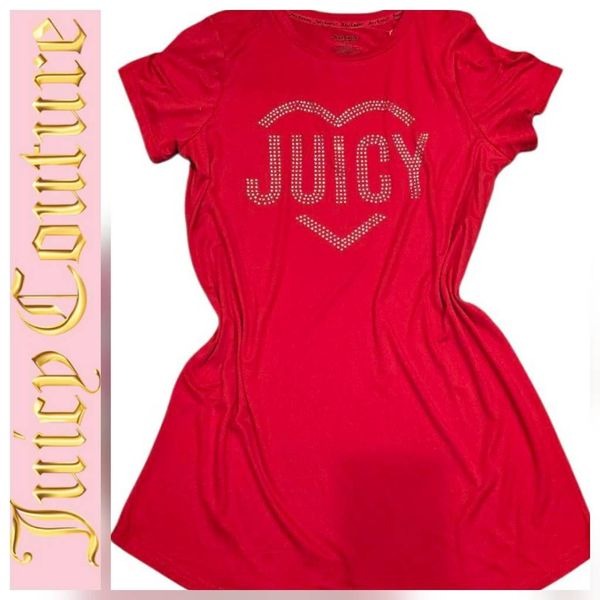 Juicy Couture Signature Juicy Heart Rhinestones Sleepshirt
