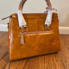 leather handbag