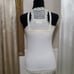 Rare ♡ Y2k ♡ Abercrombie Ribbed White Lace Cami Cream Lace Satin Bows