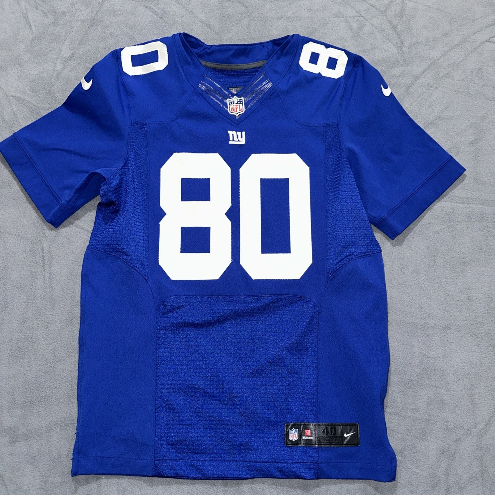 Authentic Victor Cruz #80 New York Giants Nike Elite Jersey Size 40 Medium