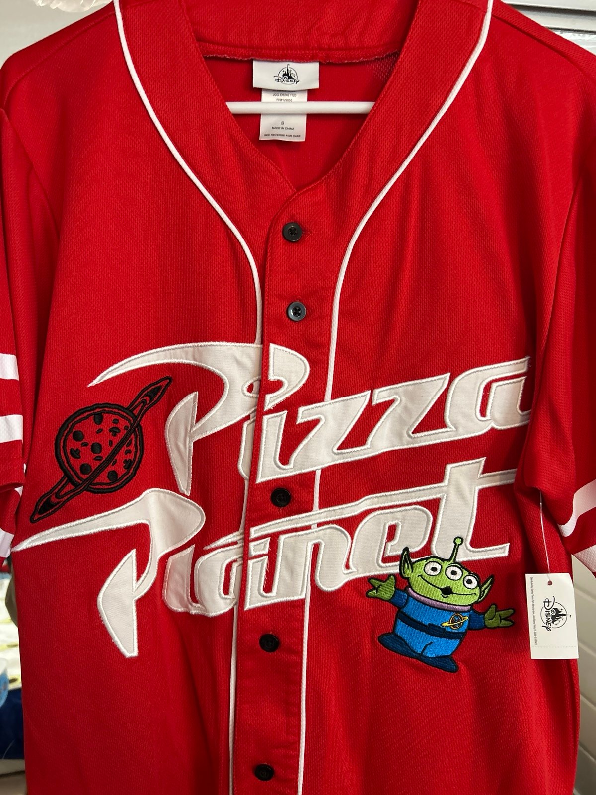 Disney baseball jersey - pizza planet