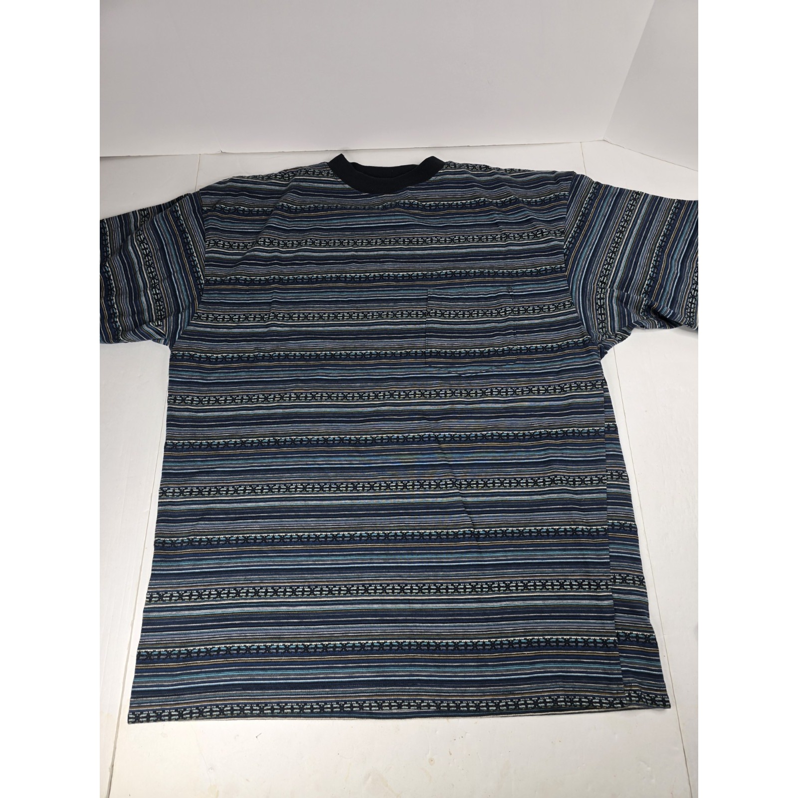 Vintage McIntosh & Seymour Striped Rugby Shirt Men's Size XL Made in USA Oregon