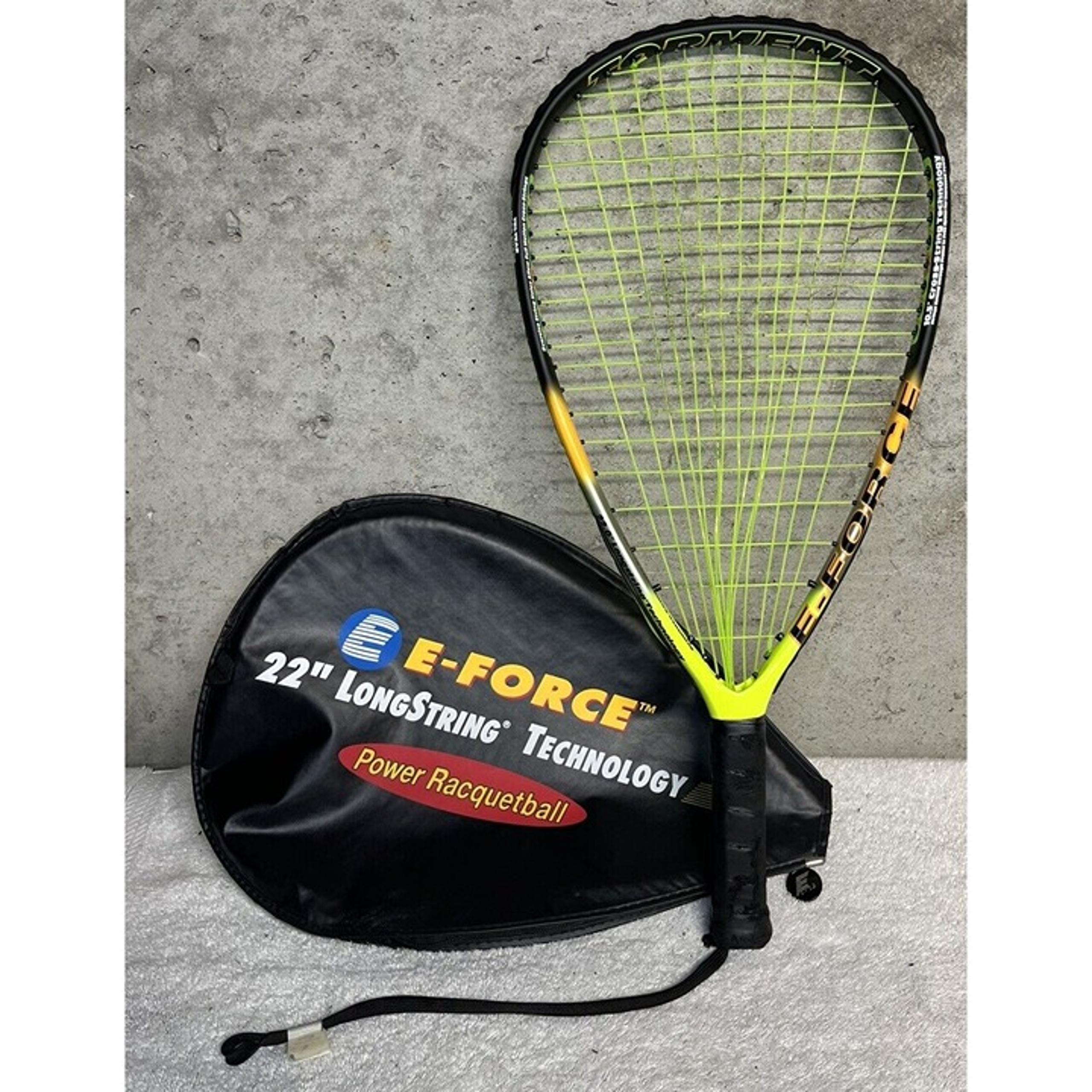 E-Force Torment Racqutball Racquet Graphite Compisite Frame 22” Long String Tech