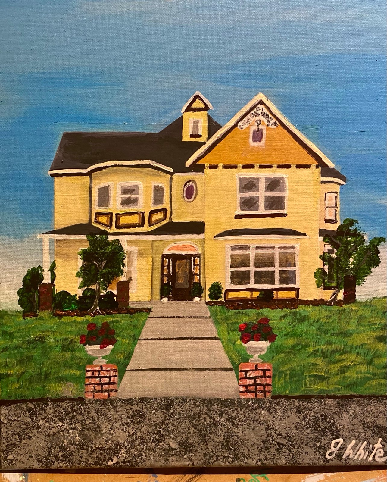 Have your house painted on Canvas