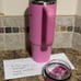 EUC Stanley Overseas Pink Peony 30oz Quencher H2.0 Travel Stainless Tumbler