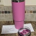 EUC Stanley Overseas Pink Peony 30oz Quencher H2.0 Travel Stainless Tumbler