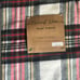 NWT Natural Home Red & White Plaid 50 X 60” Fringe Made In Spain Recycled Cotton