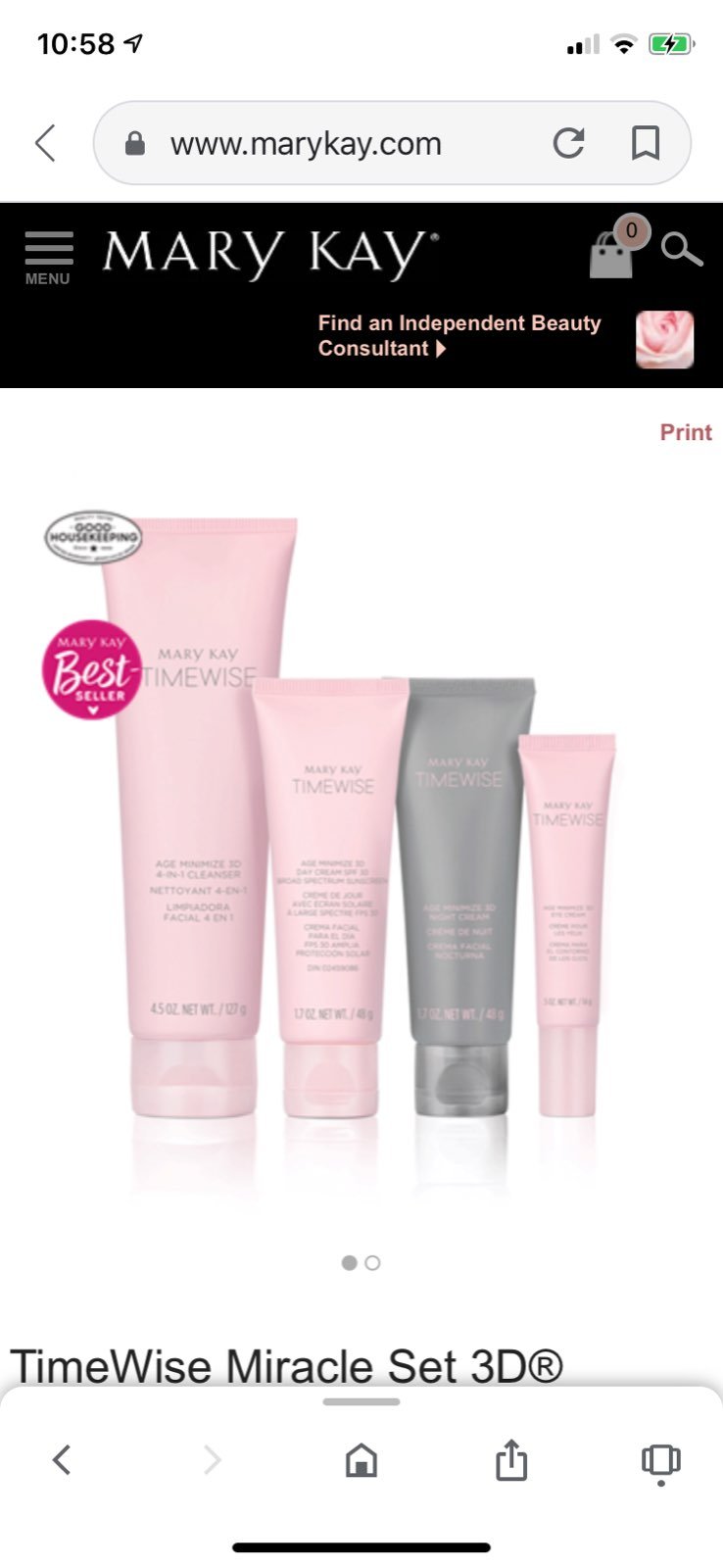 Mary Kay Timewise 4pc