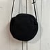 BAGGU Canvas Circle Purse in Black Crossbody Shoulder Bag Excellent Condition