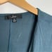 Lulus Marren Slate Blue Short Sleeve Surplice Bodysuit Size Medium