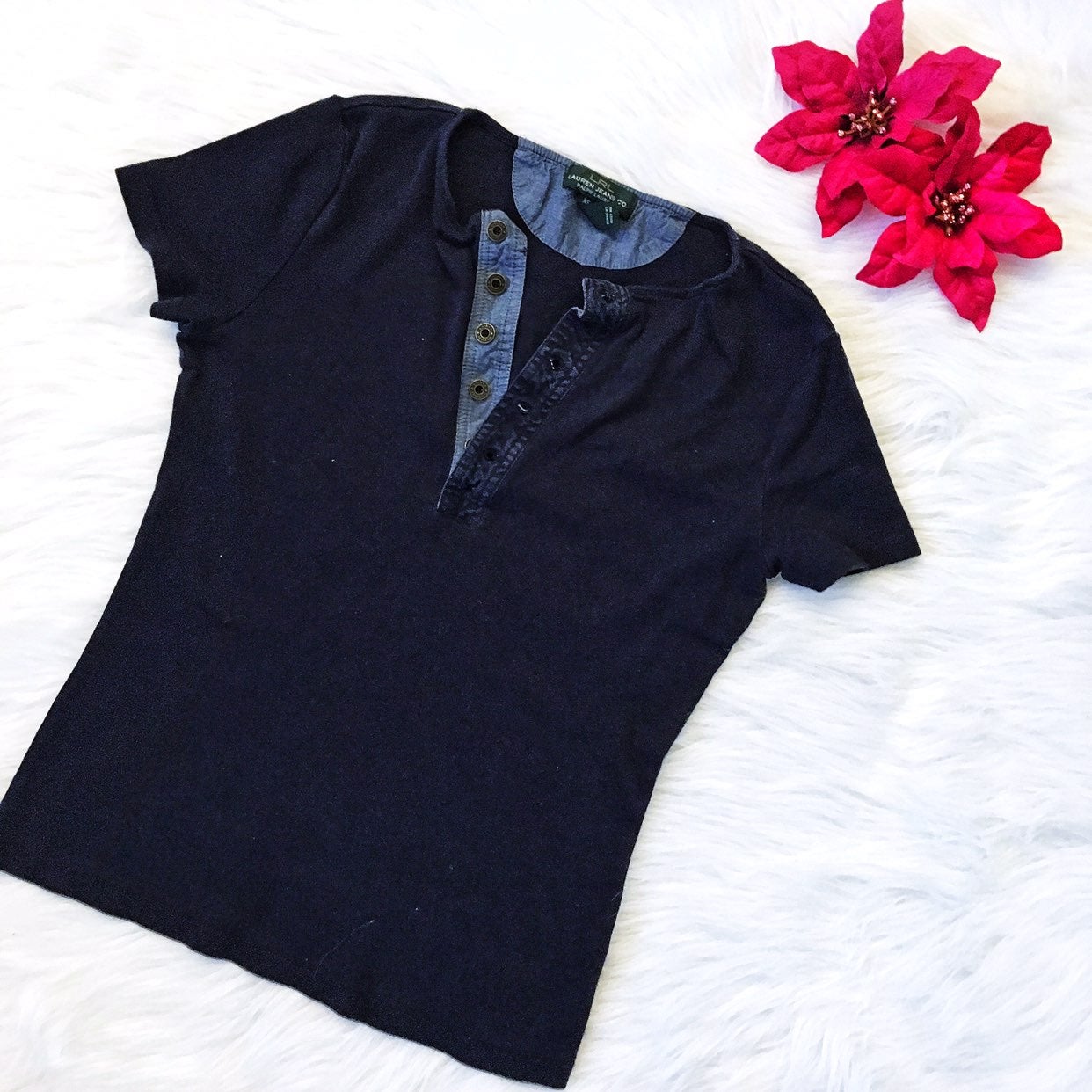 ralph lauren navy shirt