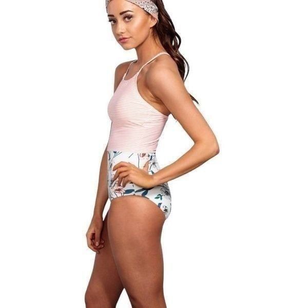 SAILOR BACK ONE PIECE - DUSTY PINK WATER