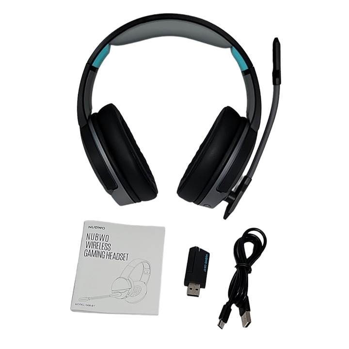 NUBWO G08 Dual Wireless Gaming Headset with Microphone for PS5, PS4, Pc, Mobile