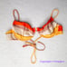 New! Zulu & Zephyr Free People Sun Stripe Balconette Tie Bikini Top, size 12
