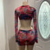 3 piece Butterfly print