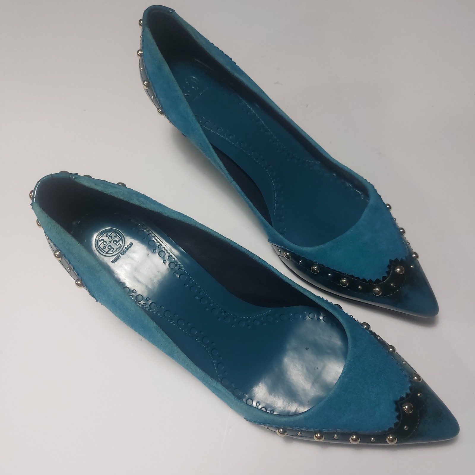 TORY BURCH Blue Heels Size 8.5M
